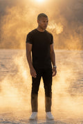 Black Slim Fit Crew Neck Short Sleeve Tee - Short sleeve t-shirts - Photo 12