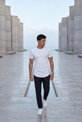 White Slim Fit Crew Neck Short Sleeve Tee - Short sleeve t-shirts - Photo 15
