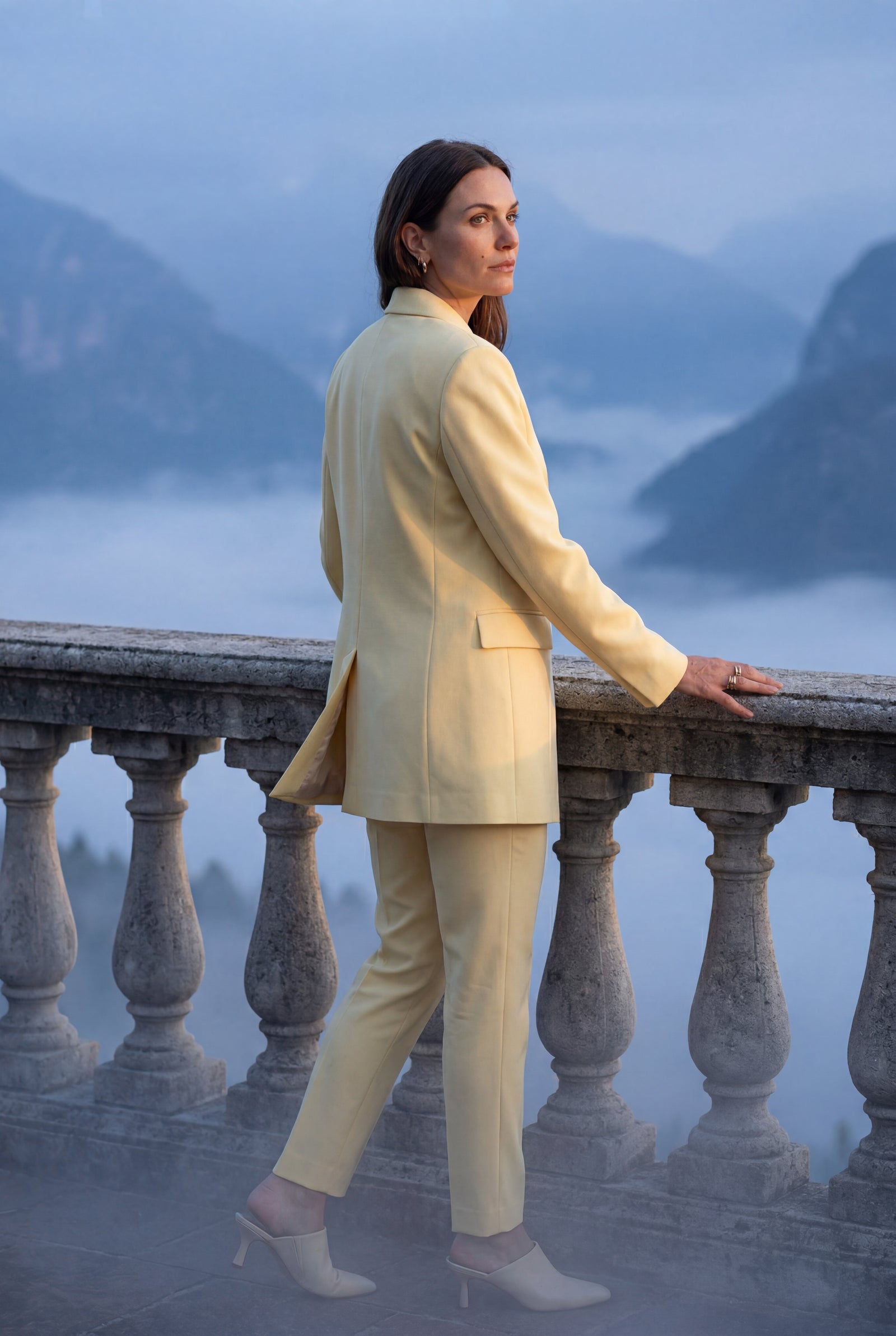 Butter Yellow Butter Yellow Longline Single-breasted Blazer - Longline blazer - Photo 4