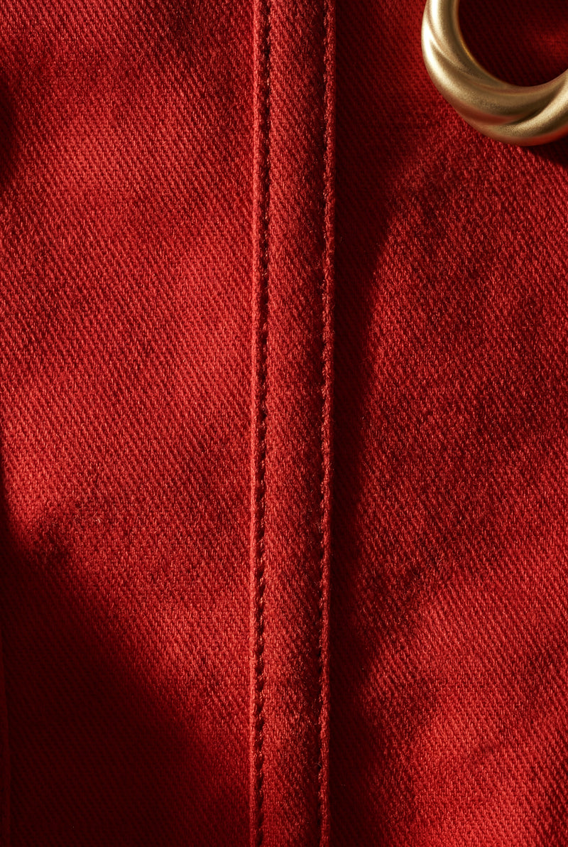 Red Structured Strapless Boned Corset Top - Strapless tops - Photo 4