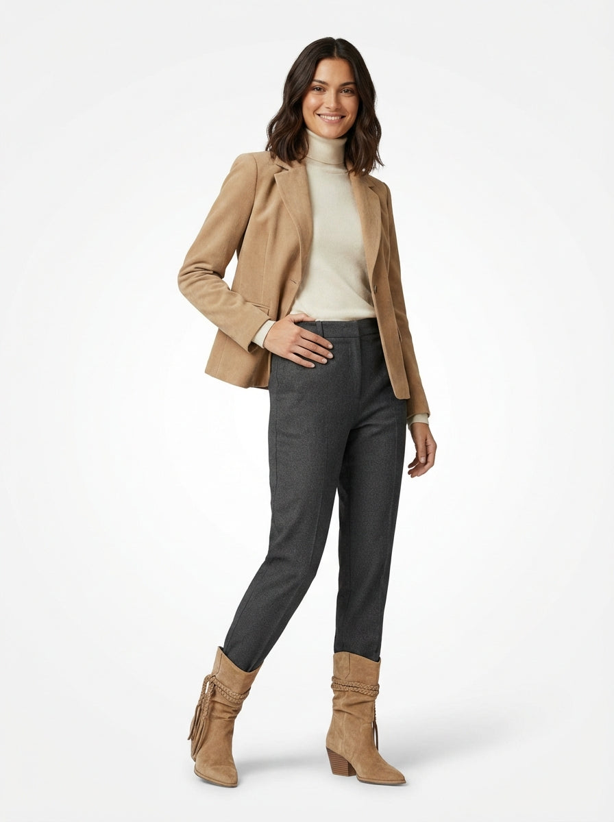 Braided Tassel Western Chunky Heel Mid-calf Boots - Chunky heel boots - Photo 9