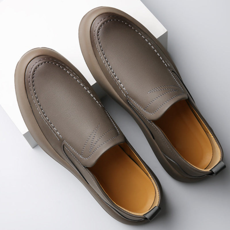 Moc Toe Slip-on Loafers with Cushioned Chunky Sole - Photo 5