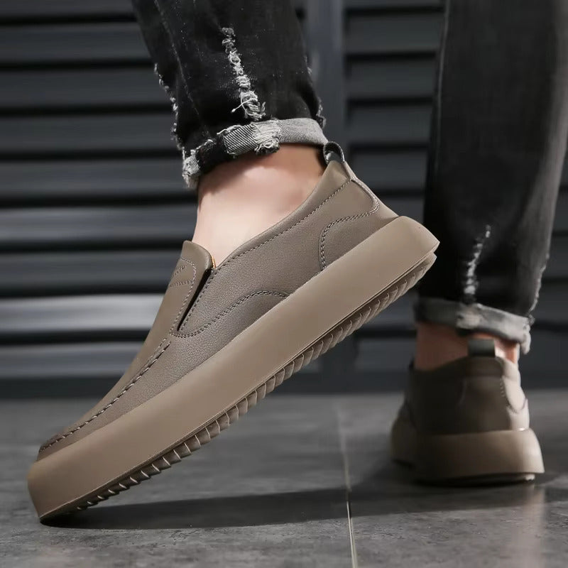 Moc Toe Slip-on Loafers with Cushioned Chunky Sole - Photo 6