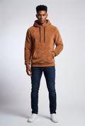 Camel Modern Fit Plush Hoodie with Kangaroo Pocket - Modern fit hoodie - Photo 6
