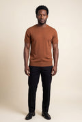 Cinnamon Fine Relaxed Fit Short Sleeve T-shirt - Relaxed fit t-shirt - Photo 1