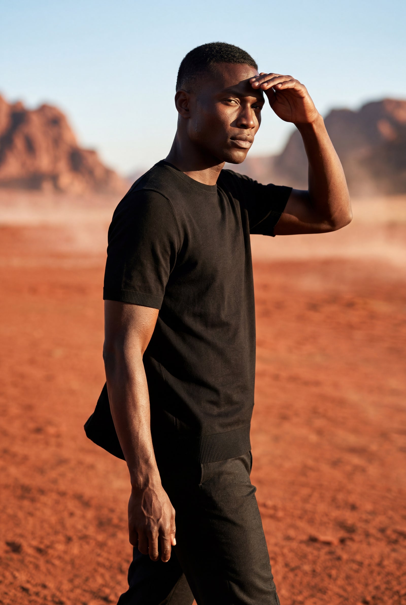Black Fine Relaxed Fit Short Sleeve T-shirt - Relaxed fit t-shirt - Photo 14
