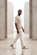 Beige Fine Relaxed Fit Short Sleeve T-shirt - Relaxed fit t-shirt - Photo 22