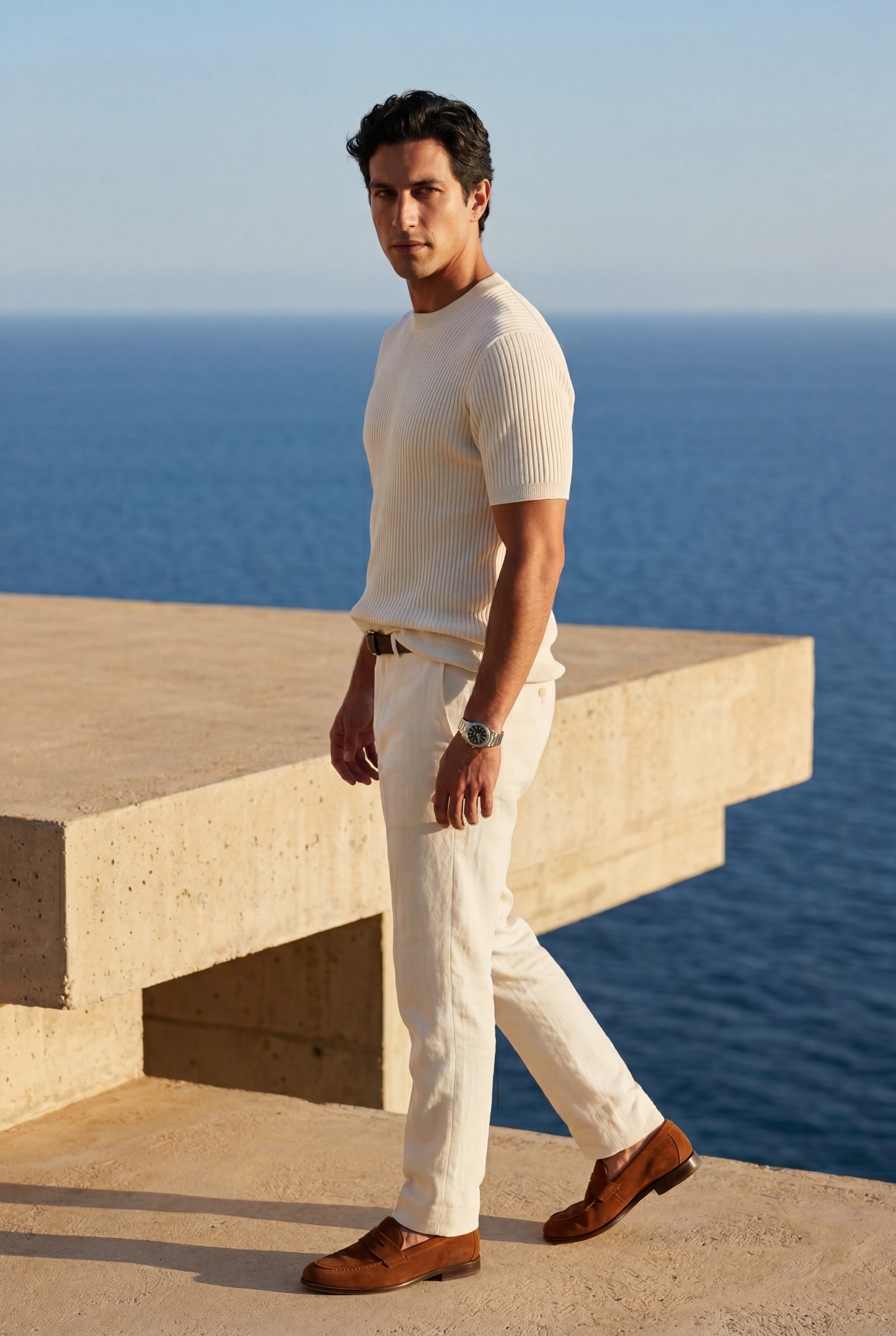 Cream Fine Relaxed Fit Short Sleeve T-shirt - Relaxed fit t-shirt - Photo 25