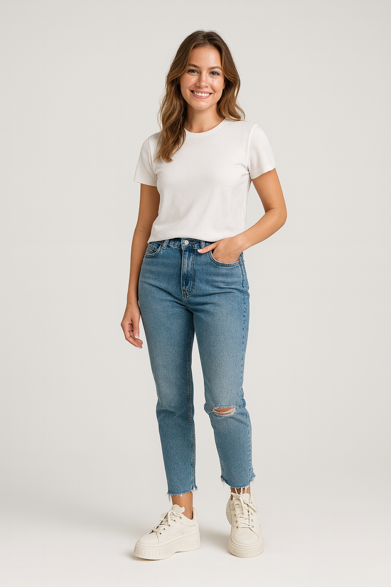 Chunky Platform Lace-up Sneakers with Ridged Sole - Platform sneakers - Photo 3