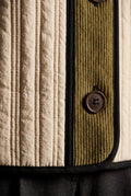 Cream Cream Contrast-trim Quilted Padded Jacket - Padded jackets - Photo 3