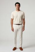 Cream Fine Relaxed Fit Short Sleeve T-shirt - Relaxed fit t-shirt - Photo 9