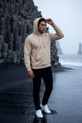Cream Men's Classic Drawstring Hood Regular Fit Pullover Hoodie - Men's hoodie - Photo 10