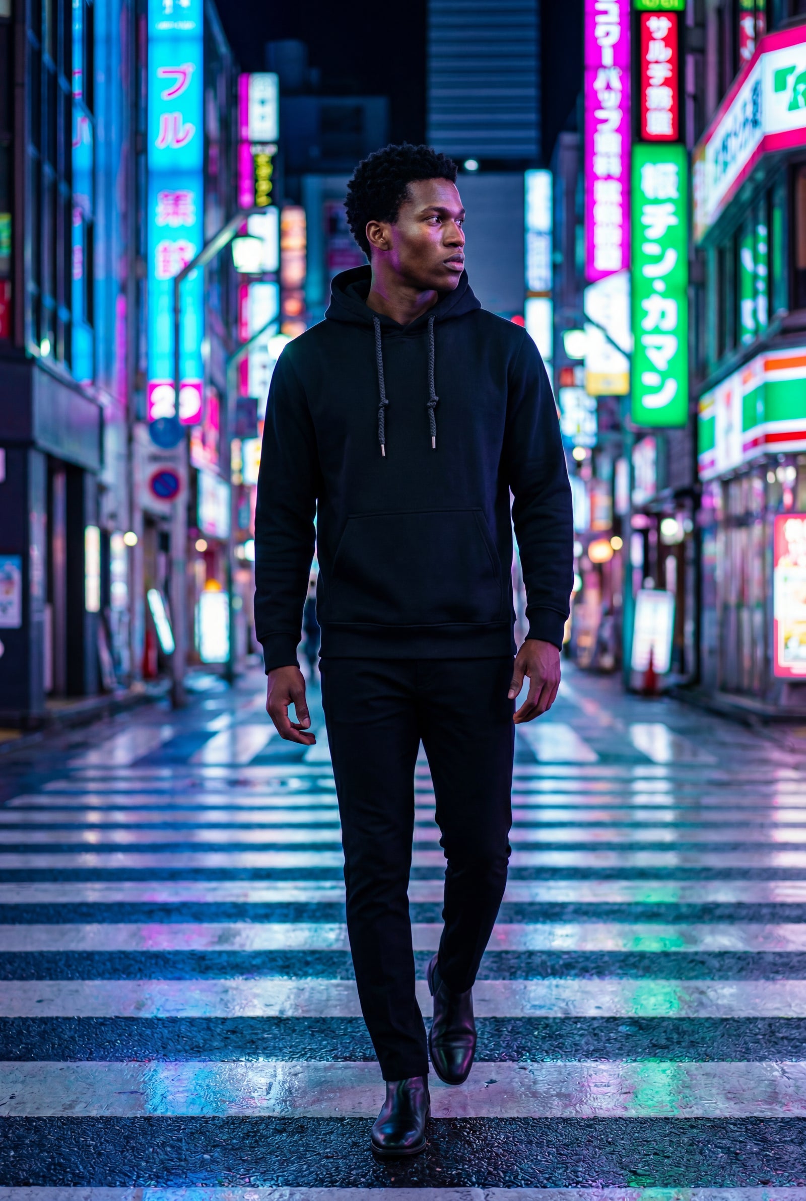 Black Men's Classic Drawstring Hood Regular Fit Pullover Hoodie - Men's hoodie - Photo 11