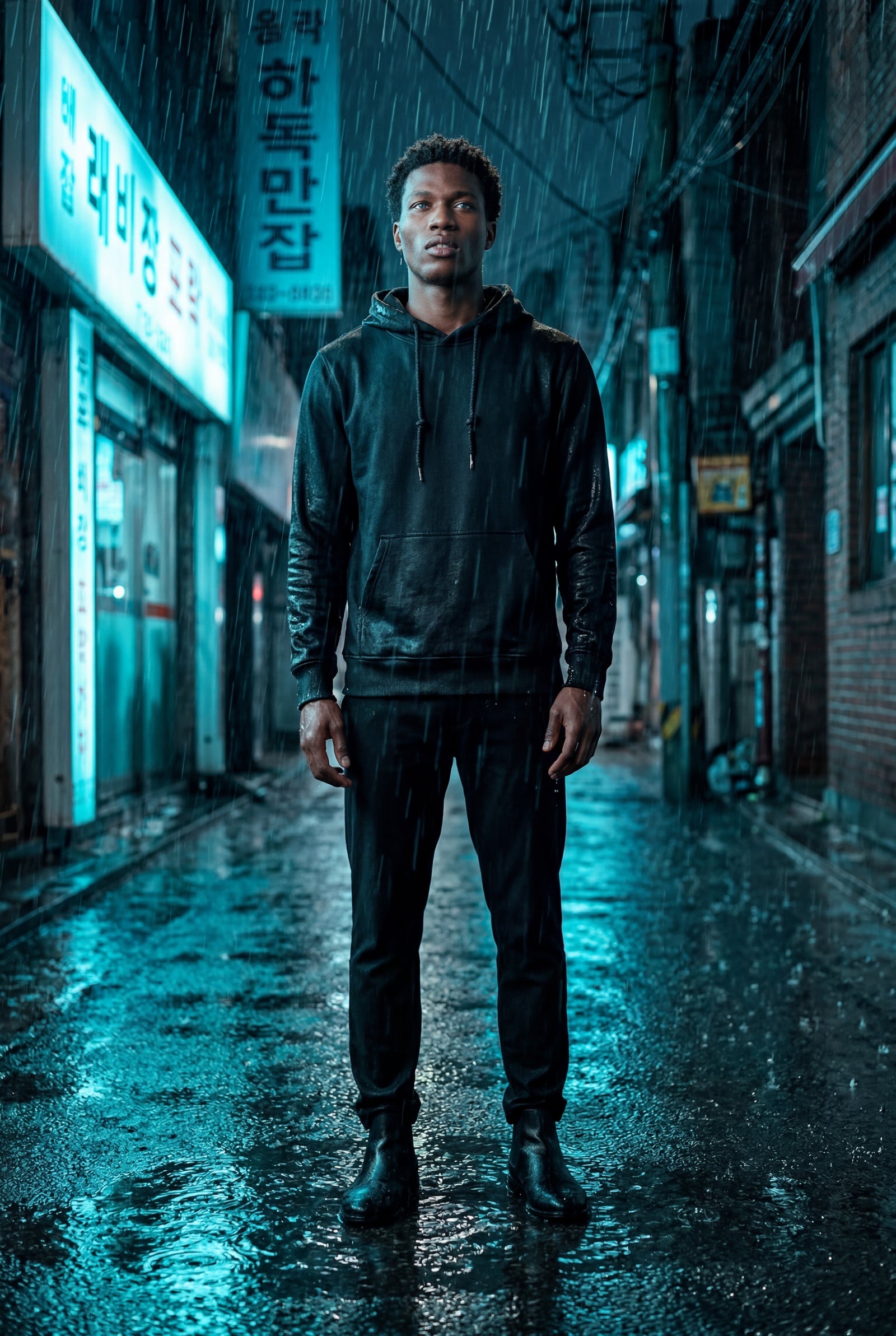 Black Men's Classic Drawstring Hood Regular Fit Pullover Hoodie - Men's hoodie - Photo 15