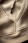 Cream Men's Classic Drawstring Hood Regular Fit Pullover Hoodie - Men's hoodie - Photo 6