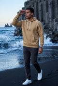 Khaki Men's Classic Drawstring Hood Regular Fit Pullover Hoodie - Men's hoodie - Photo 7