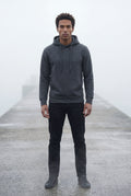 Dark Gray Men's Classic Drawstring Hood Regular Fit Pullover Hoodie - Men's hoodie - Photo 9