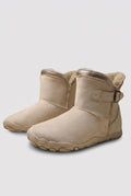 Plush Lined Ankle Boots in Cream — studio front