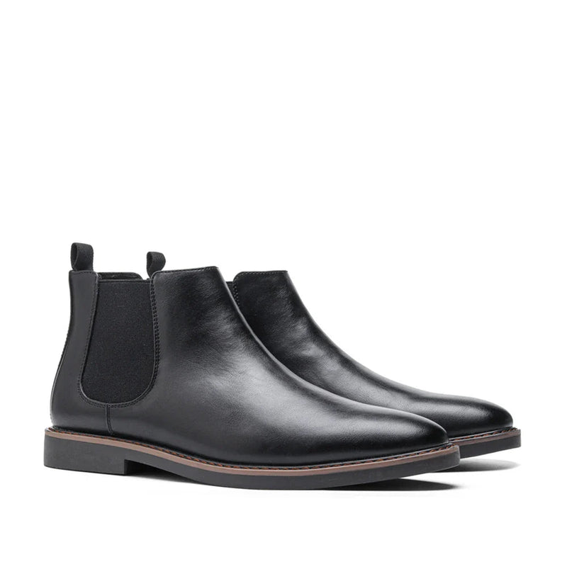 Classic Chelsea Boots with Elastic Panels - Photo 3