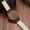 Compass Detail Wooden Analog Watch with Strap - Analog watches - Photo 5