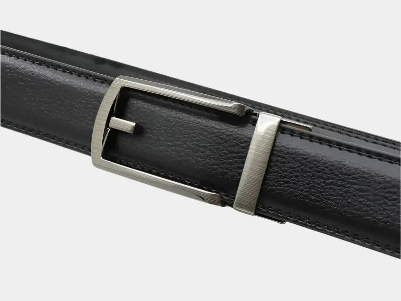 Gunmetal Automatic Buckle Adjustable Dress Belt - Photo 3