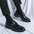 Monk Strap Brogue Oxford Dress Shoes with Wingtip Detail - Monk strap oxford shoes - Photo 6