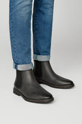Dark Gray Classic Chelsea Boots with Elastic Panels - Photo 11