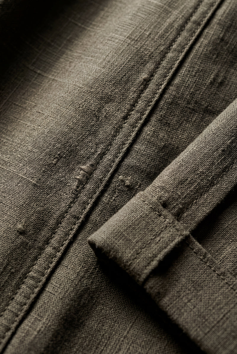 Dark Gray Men's Tailored Above-Knee Casual Shorts with Belt Loops - Photo 5