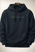 Relaxed Hooded Sweatshirt in Dark Grey — front view