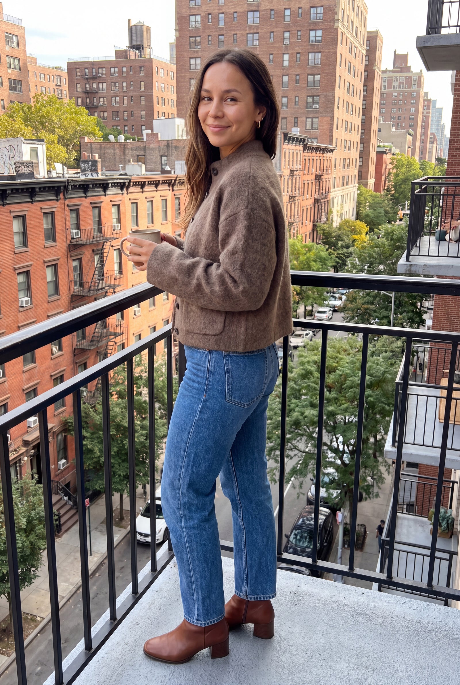 Women's Cardigan Boxy Fit — ugc friend snapshot