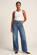 Denim Blue High-rise Wide Leg Vintage Jeans - Wide leg jeans - Photo 1