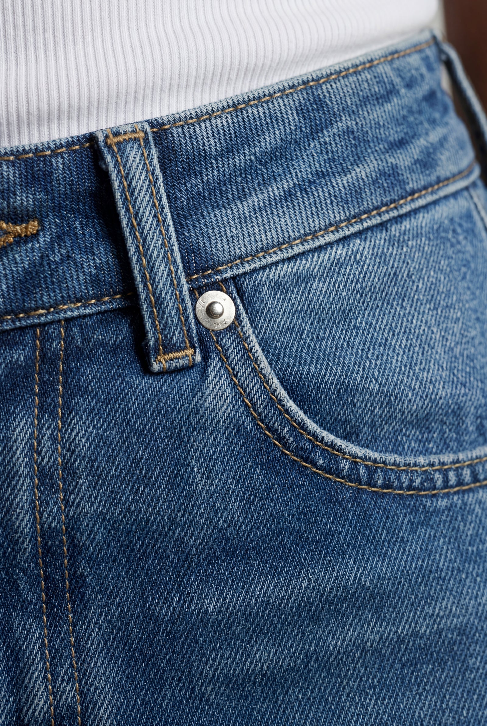 Denim Blue High-rise Wide Leg Vintage Jeans - Wide leg jeans - Photo 3