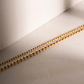 Gold Double Layer Ball Chain Gold-tone Necklace - Layered necklaces - Photo 5
