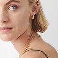 Gold Gold Sculptural Teardrop Short Dangle Earrings - Photo 5
