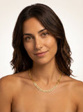 Gold Gold-tone Laurel Leaf Chain Necklace Polished Finish - Photo 2