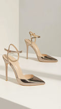 Pointed Toe Ankle Strap Stiletto Heels - Ankle strap heels - Photo 5