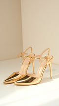 Pointed Toe Ankle Strap Stiletto Heels - Ankle strap heels - Photo 8