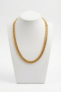 Gold Polished Gold Curb Chain Clavicle Necklace - Chain necklace - Photo 1