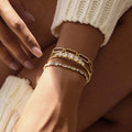 Gold Women's Gold-Tone Pavé Chain Link Bracelet - Chain bracelet - Photo 5