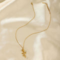 Gold Women's Gold-Tone Rose Charm Collarbone Necklace - Charm necklaces - Photo 6