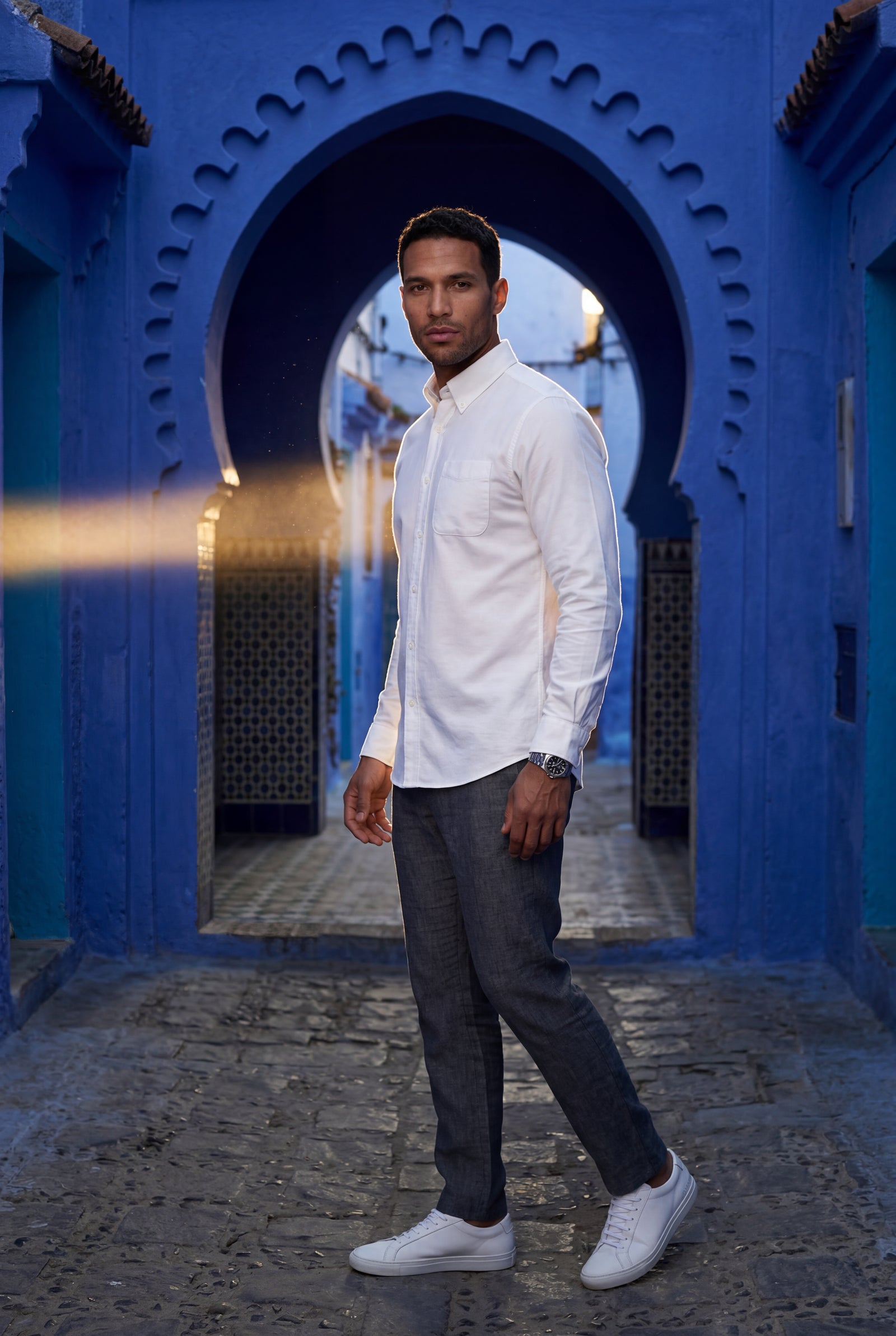 White Charcoal Structured Long Sleeve Button-down Shirt - Casual Shirts - Photo 14