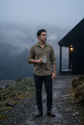 Taupe Classic Button-down Oxford Shirt with Chest Pocket - Men's Shirts - Photo 7