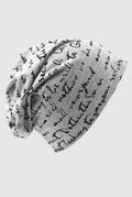 Jersey Knit Slouch Beanie in Gray — studio front