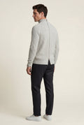 Gray Light Heather Grey Ribbed Zip-up Cardigan - Photo 2