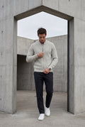 Gray Light Heather Grey Ribbed Zip-up Cardigan - Photo 4