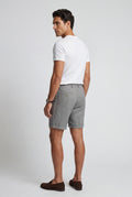 Gray Men's Pleated Front Tailored Above-Knee Shorts - Casual shorts - Photo 15