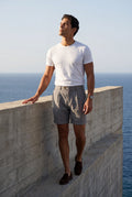 Gray Men's Pleated Front Tailored Above-Knee Shorts - Casual shorts - Photo 17