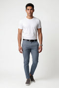 Gray Men's Slim-Fit Water-Repellent Chino Trousers - Waterproof casual pants - Photo 2