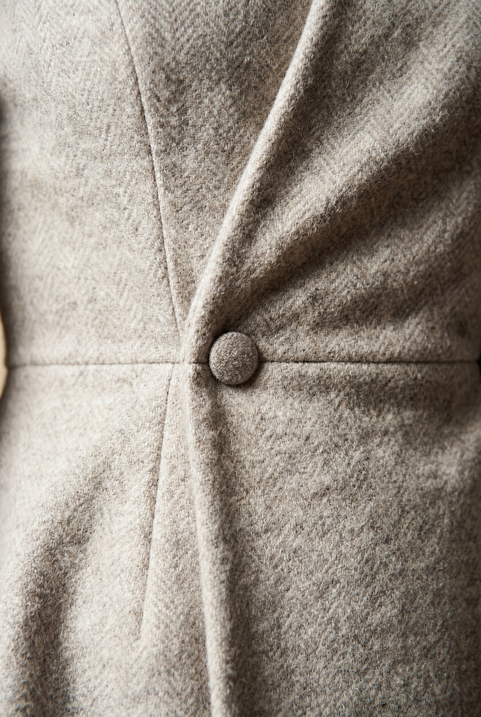 Gray Peplum Blazer and Long Pencil Skirt Set with Balloon Sleeves - Skirt suits - Photo 11