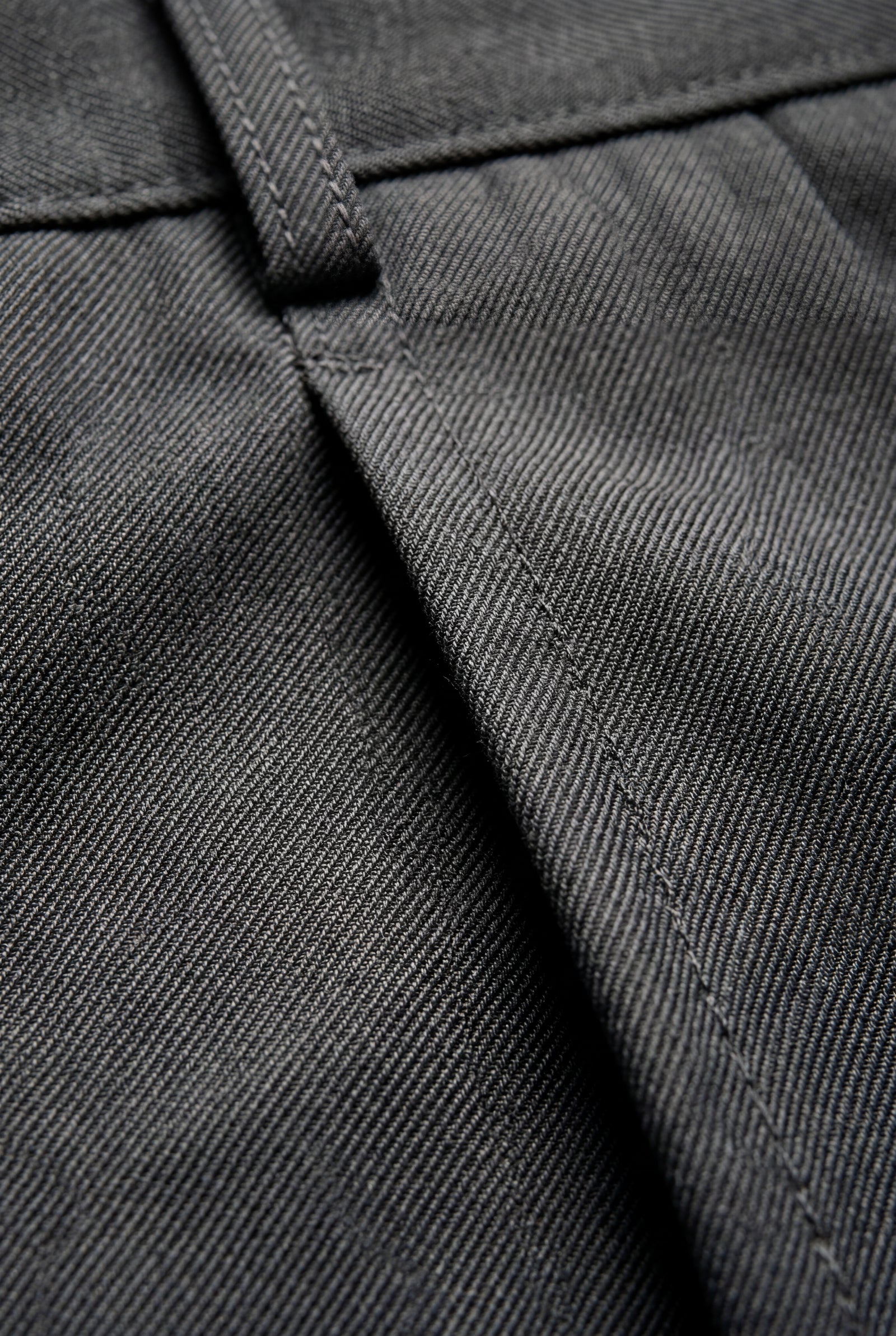 Gray Pleated Straight Leg Tailored Dress Trousers - Straight leg trousers - Photo 6